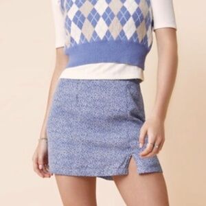 Francesca's Floral Mini Skirt